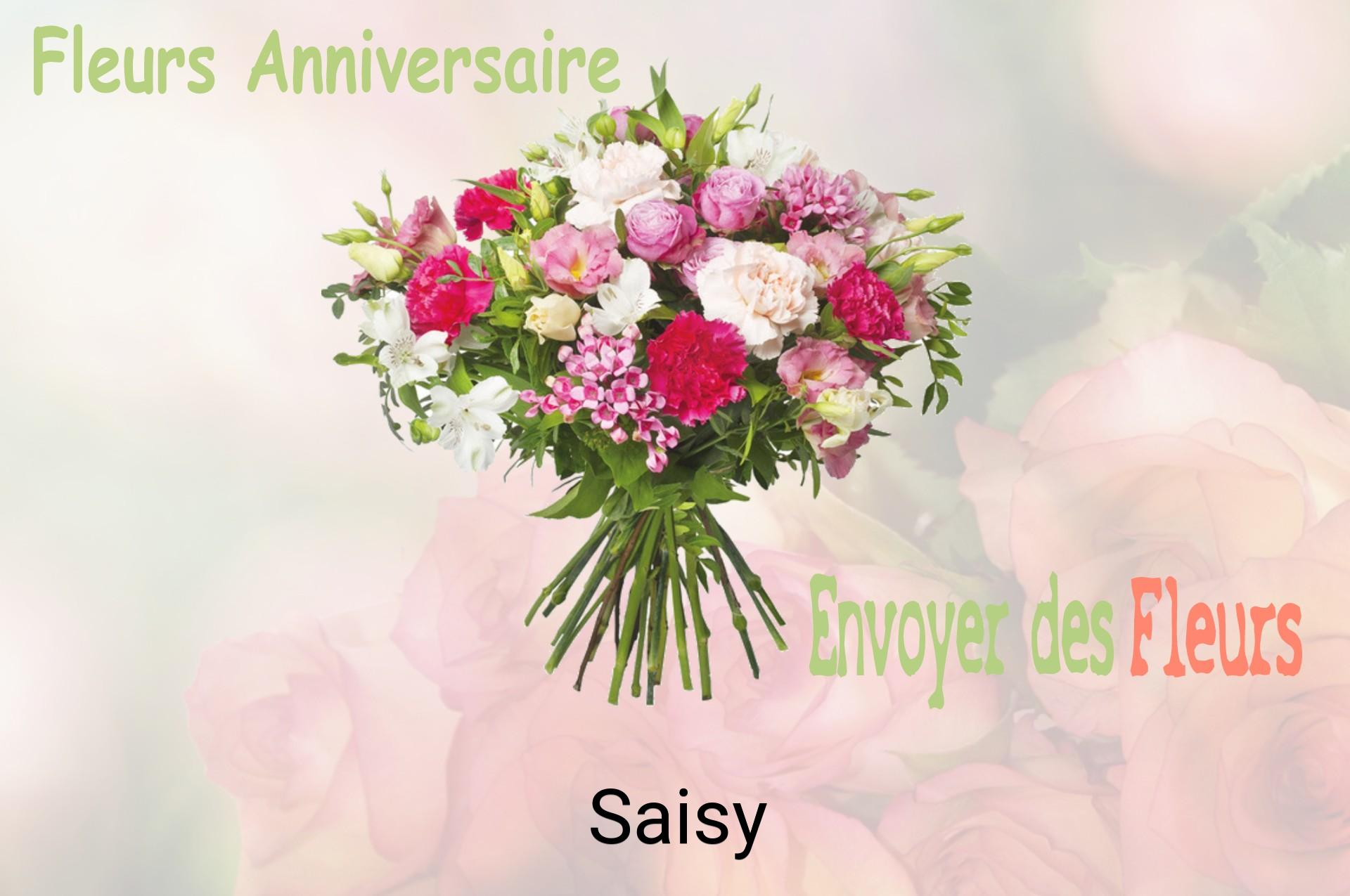 Bouquet de fleurs d’anniversaire livré à Saisy